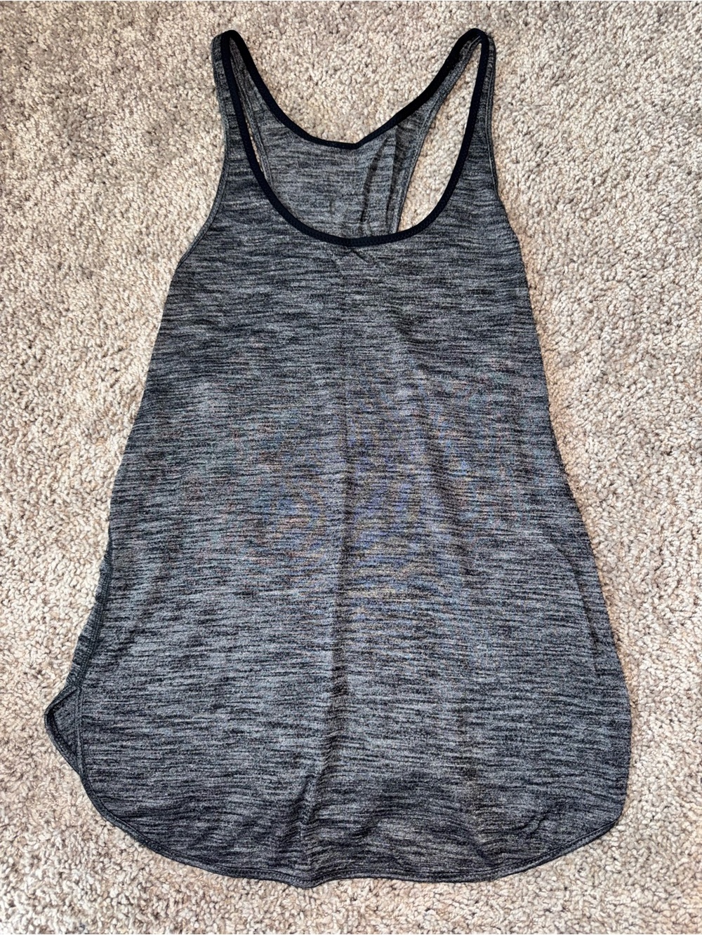 Vintage Lululemon Size 6/8 Women’s Gray Racerback Tank Top Lightweight